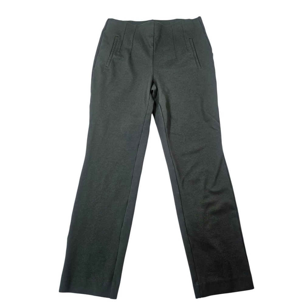 Rafaella Womens Forest Green Pull On Stretch Straight Leg Pants Medium